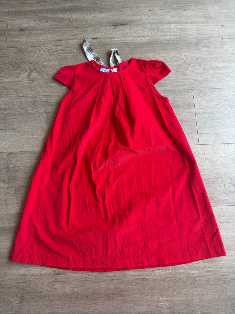 Bella Bliss girls red corduroy dress - size 7